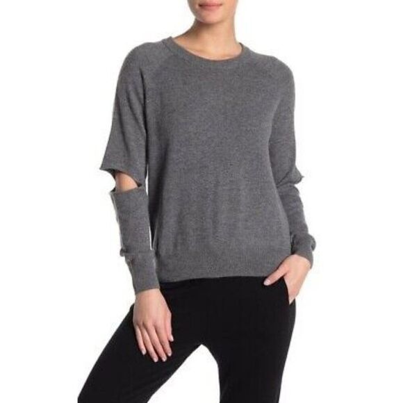 n:PHILANTHROPY Joelle Elbow Cutout Wool/Cashmere Sweater - Picture 1 of 10